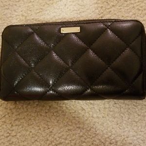 Kate Spade Black Quilted Wallet